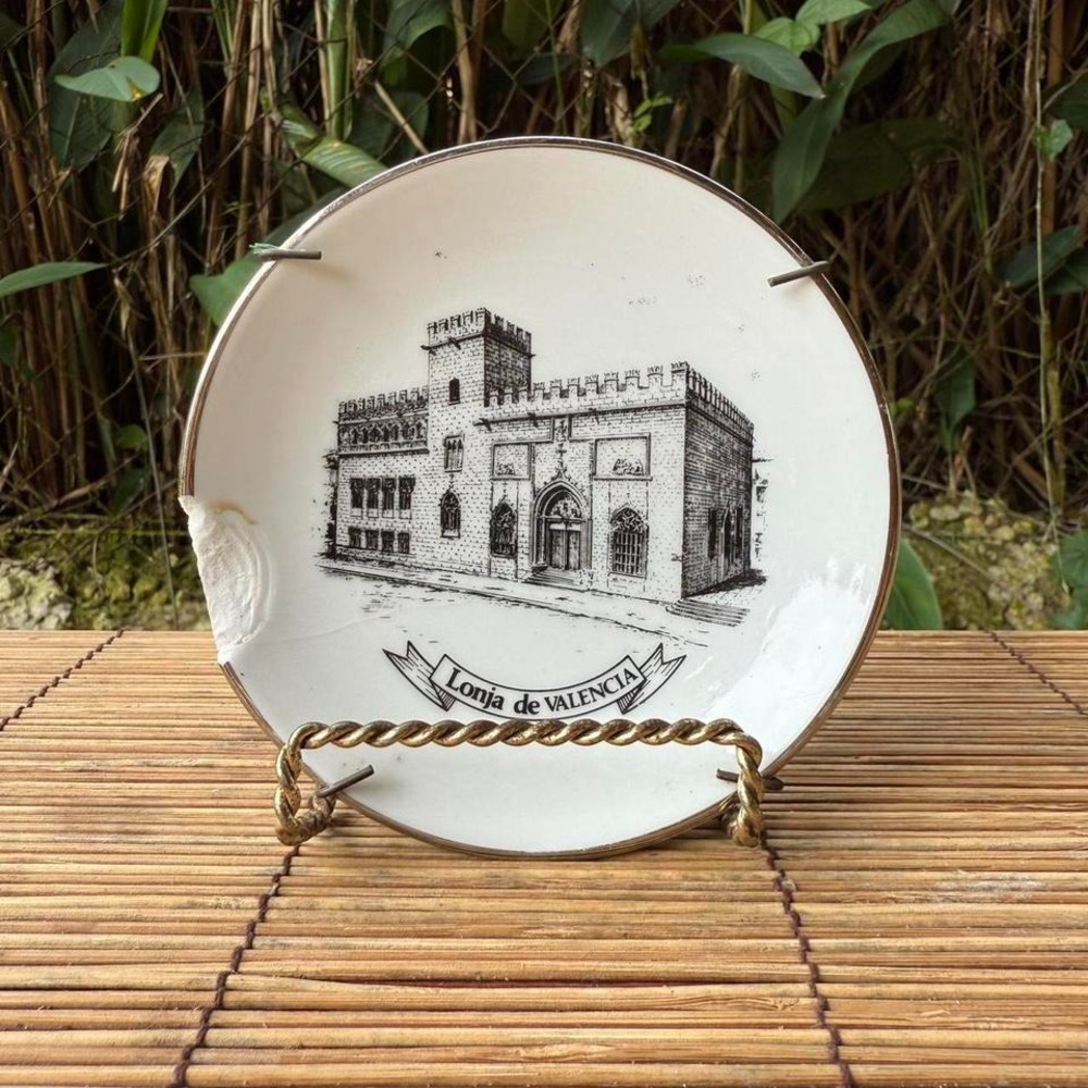 3 FOR $15 DEAL / Vintage Decorative Plate‎ - Lonja de Valencia, Spain - PVBUNDLE